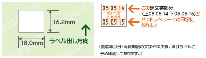 ハンドラベラー Duobeler216 ラベルサイズ